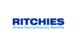 Blue Ritchies logo with the text "Where the Community Benefits" beneath it.