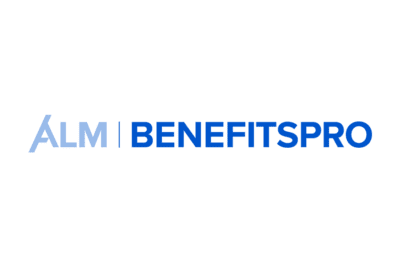 Blue text logo reads "ALM | BenefitsPRO" on a white background.