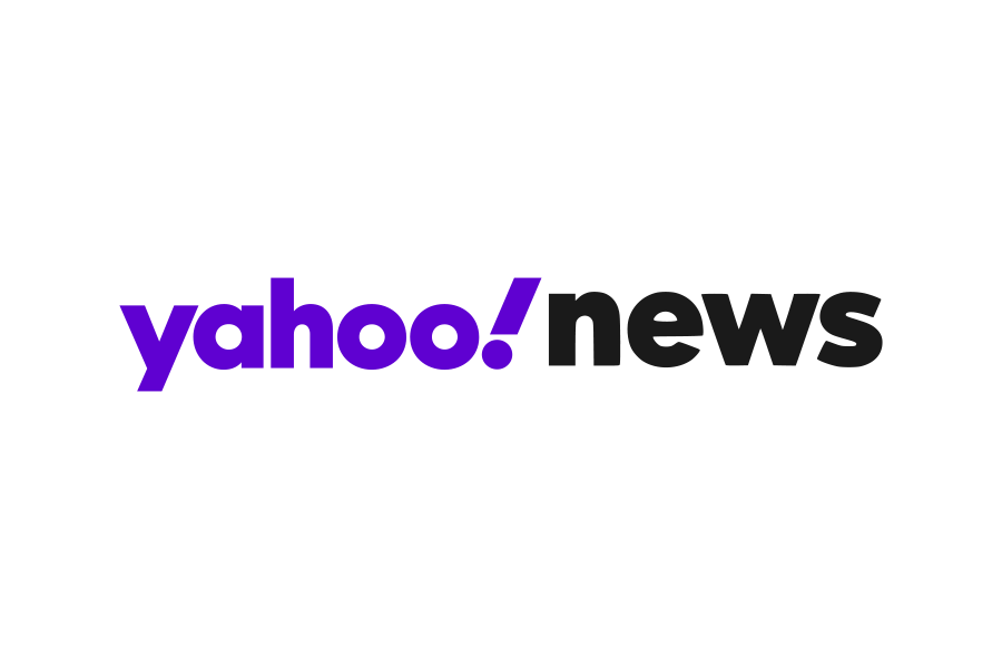 Yahoo News logo with "yahoo!" in purple and "news" in black on a white background.