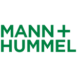 Green text on a white background reads "MANN + HUMMEL" in capital letters.