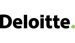 Deloitte logo featuring the company name in black text with a small green dot at the end.