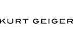 Black and white logo displaying the text "KURT GEIGER" in bold, uppercase letters.