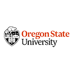 Oregon State University logo featuring an emblem with a beaver and landscape, and the university name in orange and black text.