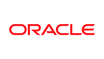 The image shows the word "Oracle" in bold red capital letters on a transparent background.