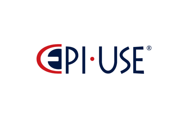 EPI-USE logo with stylized blue and red text on a light gray background.