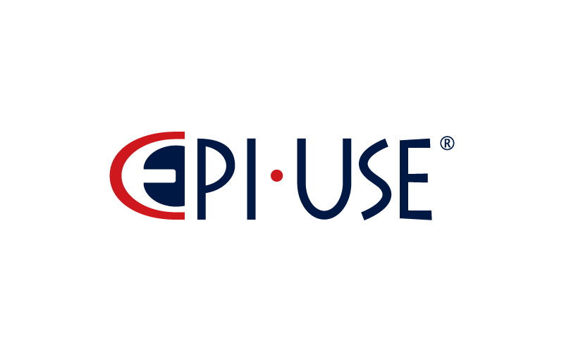 EPI-USE logo with stylized blue and red text on a light gray background.