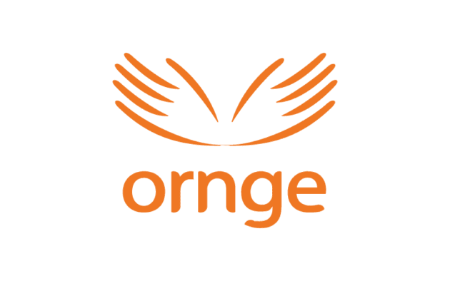 Orange logo with two stylized wings above the lowercase word “ornge” on a white background.