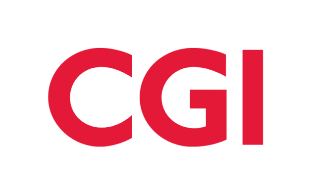 The red, uppercase letters “CGI” on a white background.