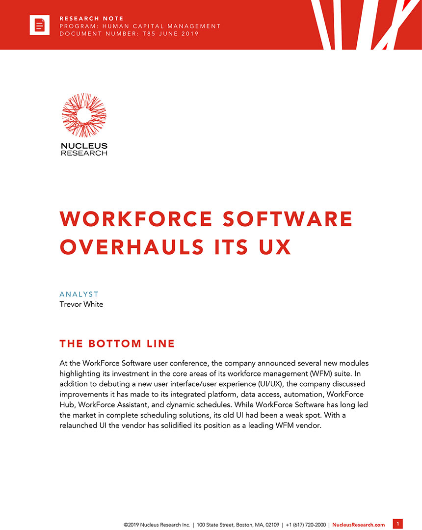 WorkForce Software Overhauls Its UX