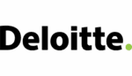 The Deloitte logo features the company name in bold black letters with a small green dot after the final letter.