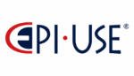 EPI-USE logo with stylized navy blue text and a red accent around the letter "E" on a light background.